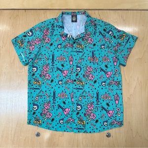 “This Wild Life” Offical Tour Merch - Band Logo/Floral Button-Up - Size Large